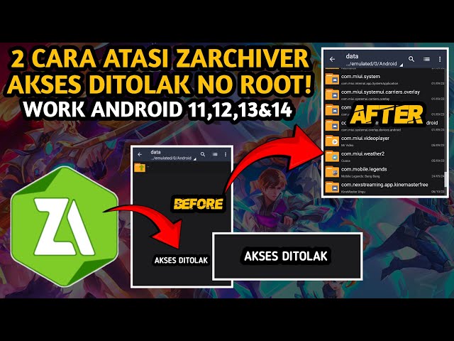 Cara Mengatasi ZArchiver Akses Ditolak No Root! - Work Android 11,12,13 Dan 14 class=