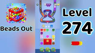 Beads Out Level 274  Walkthrough 🧩✨ | Tricky Bead Puzzle Solution | Go Answer