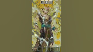 Kid gohan pixel art #minecraft pixel art #like #subscribe #comment