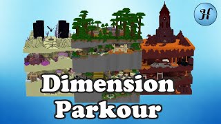 Minecraft  DIMENSION PARKOUR Gameplay WALKTHROUGH