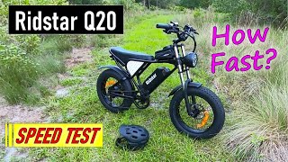 Famous Ridstar Q20 eBike - Speed & Acceleration Test Net Worth