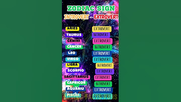 Are You an Introvert or Extrovert Based on Your Zodiac Sign? Discover Your Personality!