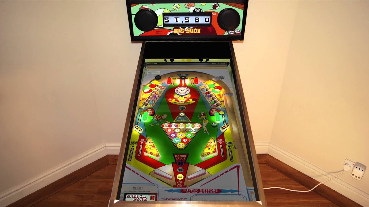 the pinball arcade cabinet