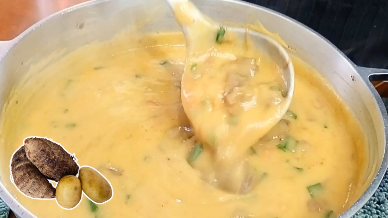 VOCÊ NUNCA MAIS VAI QUERER OUTRO CALDO DEPOIS DE PROVAR ESSE DE INHAME COM BATATA!