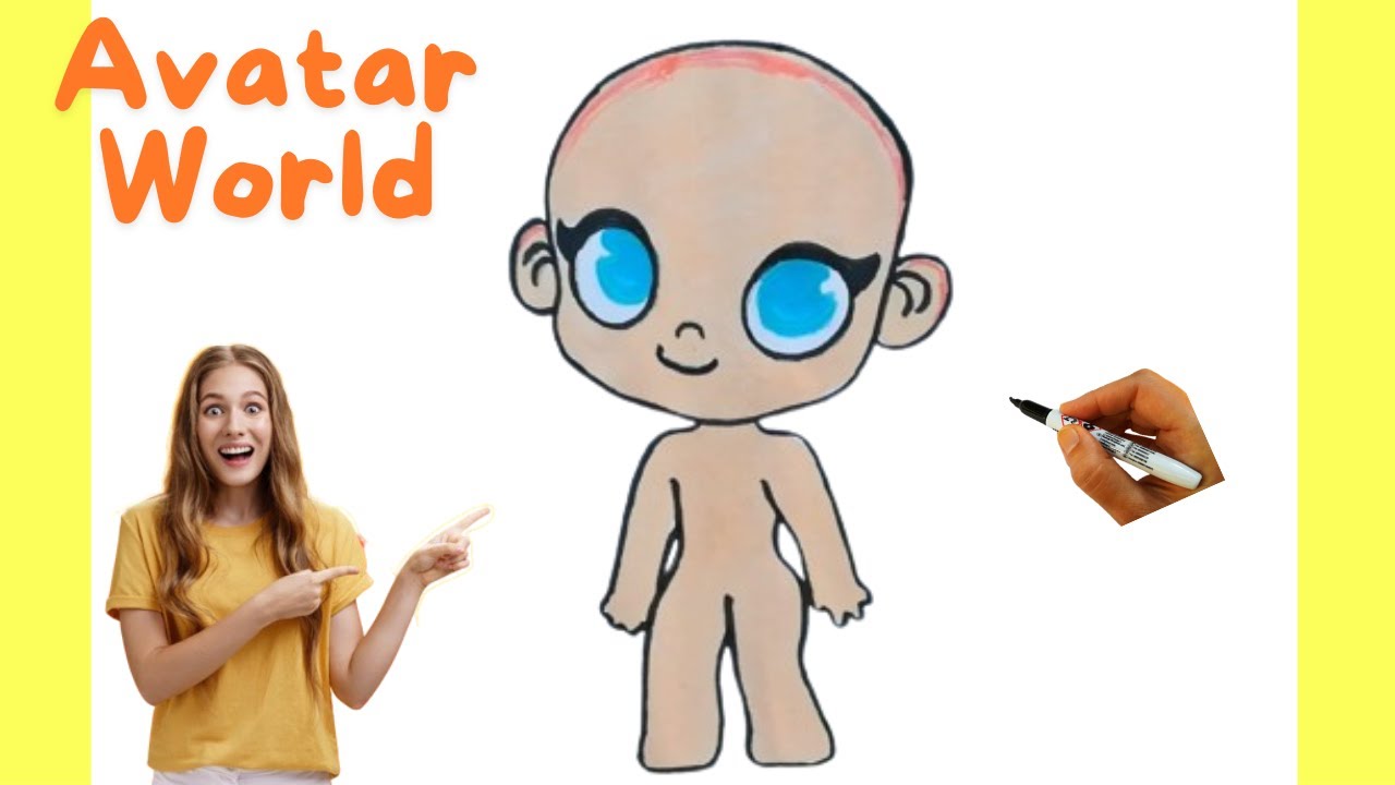 How To Draw Avatar World Character,Easy Drawing,Step by Step - YouTube
