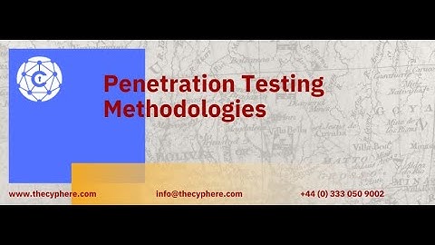 Penetration testing methodologies, frameworks & tools
