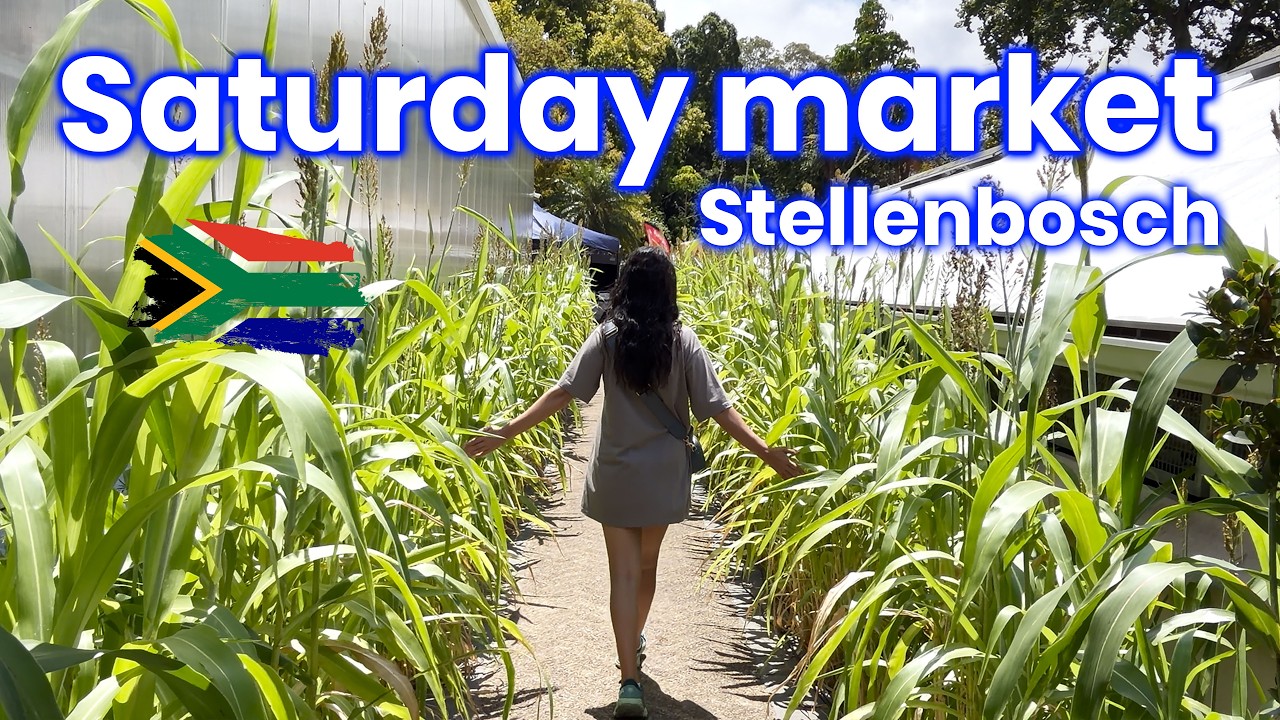 Субботний рынок в Ботаническом саду Стелленбоша, Южная Африка - 4K - (Часть 2)