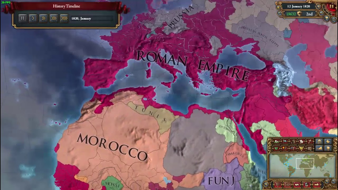 Europa Universalis IV Milan to Roman Empire - YouTube