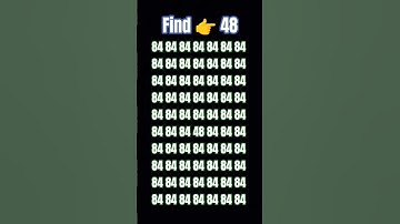 Find 👉 48 IQ Test 👍👍👍 #trending #maths #viral #youtube #challenge #art #like #brainpower #daily 👍👍💯💯