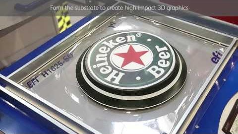 Vacuum forming of digital pre-printed materials with Formech and EFI