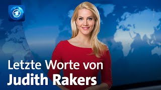 Judith Rakers Bei Der Tagesschau Letzte Worte