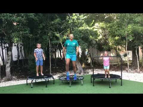 7 Min Fun Children's Rebounding Story on a Mini Fitness Trampoline, Ages 3-8 Years Old