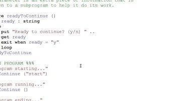 Programming in Turing - Subroutines 02 - Passing Parameters to Procedures