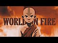 Avatar aang  world on fire