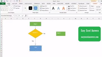 How to create a basic flowsheet in Excel