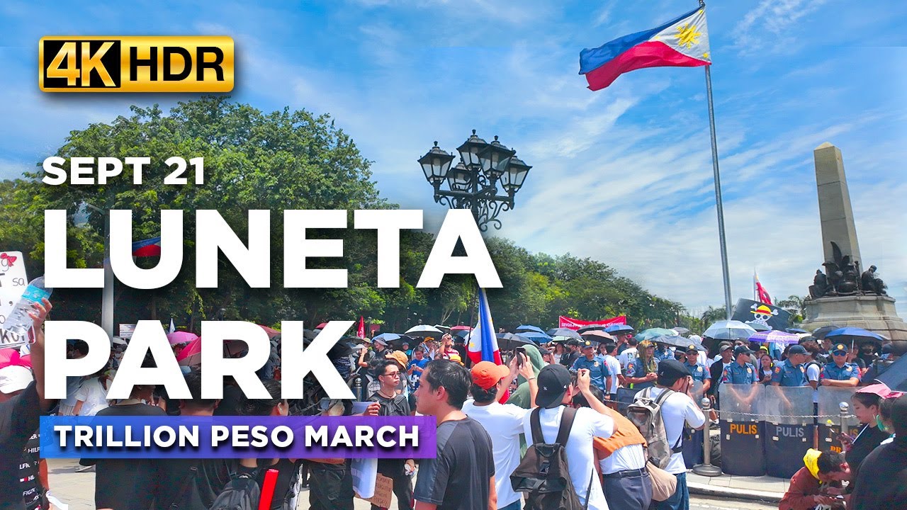 LUNETA PARK September 21 2025 | The Trillion Peso March Rally in Manila ...