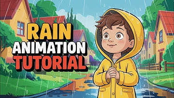 Rain Animation Tutorial 🌧️ | How To Make Rain Animation | बारिश animation kaise banaye |