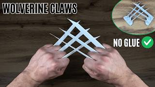 Origami Wolverine Claws Tutorial Without Glue | How to Make Origami Wolverine Claws 🐺