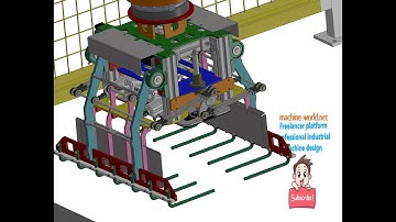carton folding machine arm-industrial 3D model  : machine-world.net P867