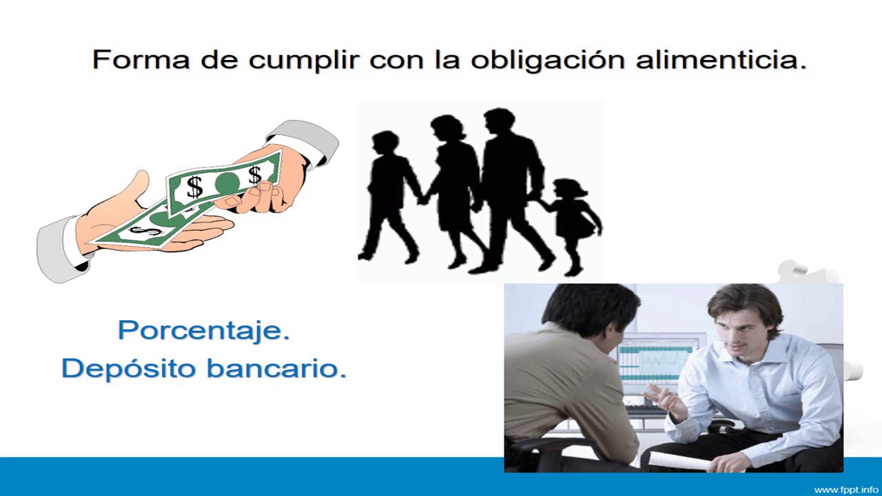 Forma de cumplir con la obligación alimenticia - YouTube