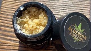 9 Lb Hammer Budget THCA BHO Review | Alderson Family Farms 