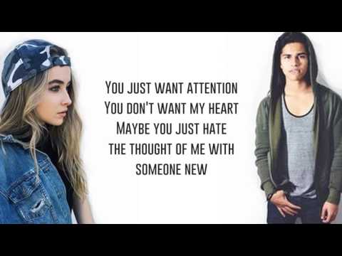 Attention - Alex Aiono and Sabrina Carpenter (Lyrics)