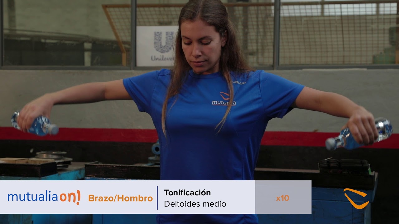 mutualia Ejercicio para Hombro - Tonificación Deltoides medio - Mutualia On 35