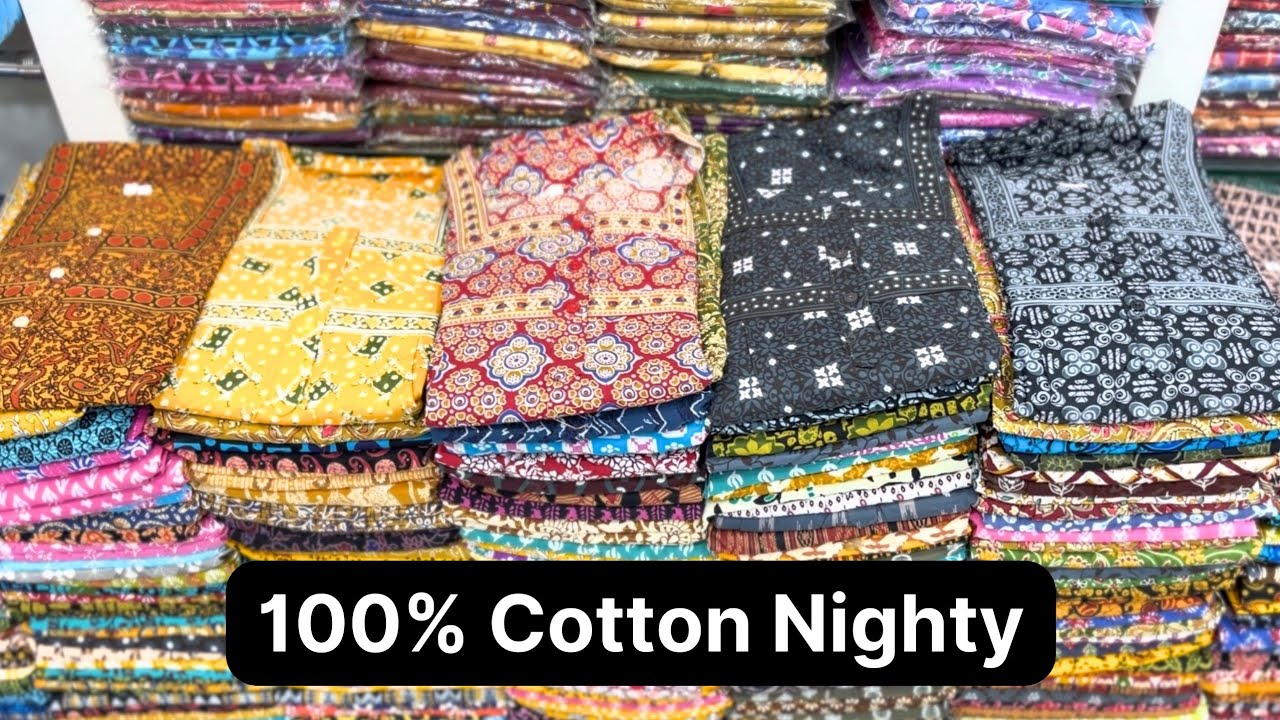 NEW LATEST MODEL BRANDED COTTON NIGHTY WHOLESALER HYD | FROCK STYLE NIGHTY | ONLINE SHOPPING 275/-