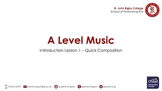 Music Online Intro Lesson 1 - Quick Composition