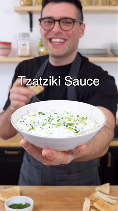 How to make Tzatziki (Greek Yogurt Cucumber Dip)