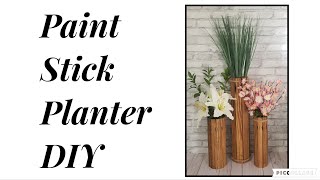 PAINT STICK PLANTERS DIY PAINT STICK CRAFTS