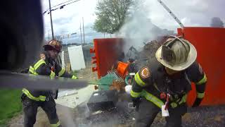Engine 502 Small Trash Fire *Helmet Cam*