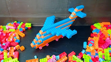 Satisfying DIY Lego Airplane | Lego Building Blocks Videos #buildingblockstoys #lego
