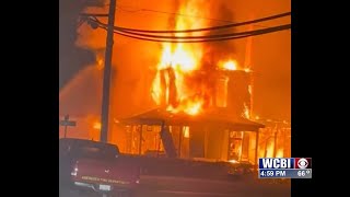 Firefighters respond to a house fire on Canal Street in Aberdeen