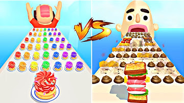MAX LEVELS pancakes vs Sandwich Runner💥: All Levels Gameplay Walkthrough Android ,iOS NEW UPDATE