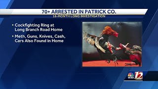 Investigation into cockfighting ring nets more than 70 arrests