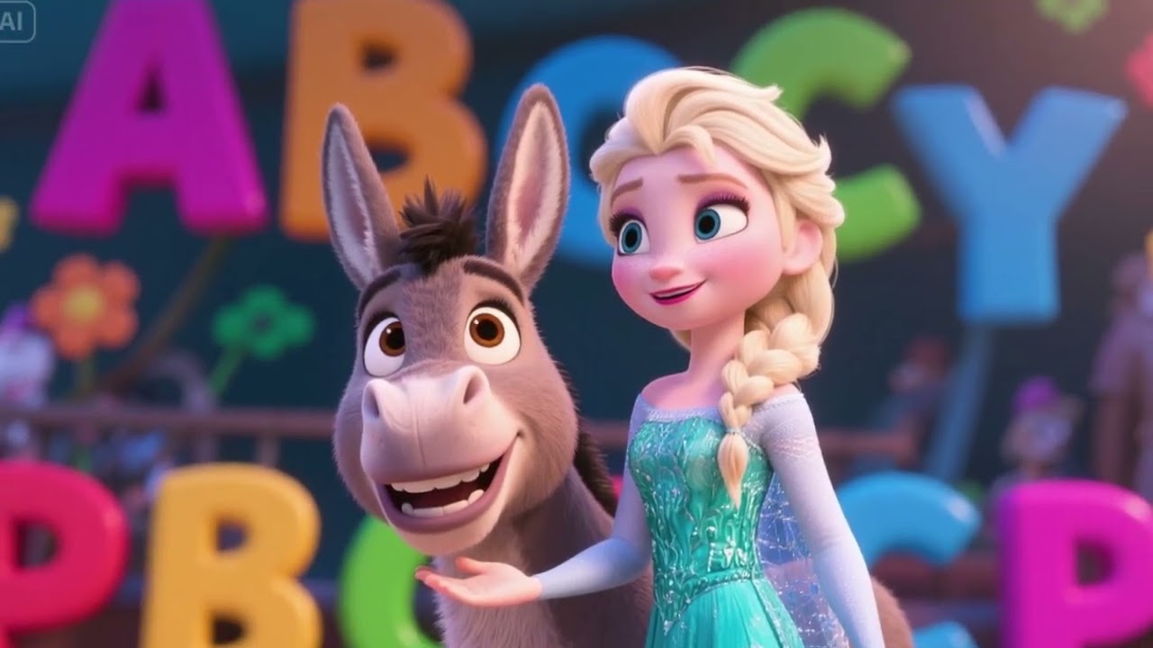 "Elsa & Donkey ABC Parade 🐴❄️ | Learn Letters with Fun & Friends!"