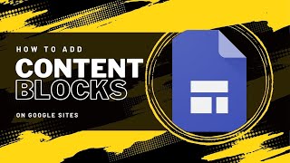 Content Blocks Tutorial in Google Sites
