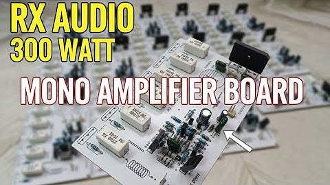 ⚡300 Watt Mono Amplifier Board | Powerful Sound Test | RX AUDIO