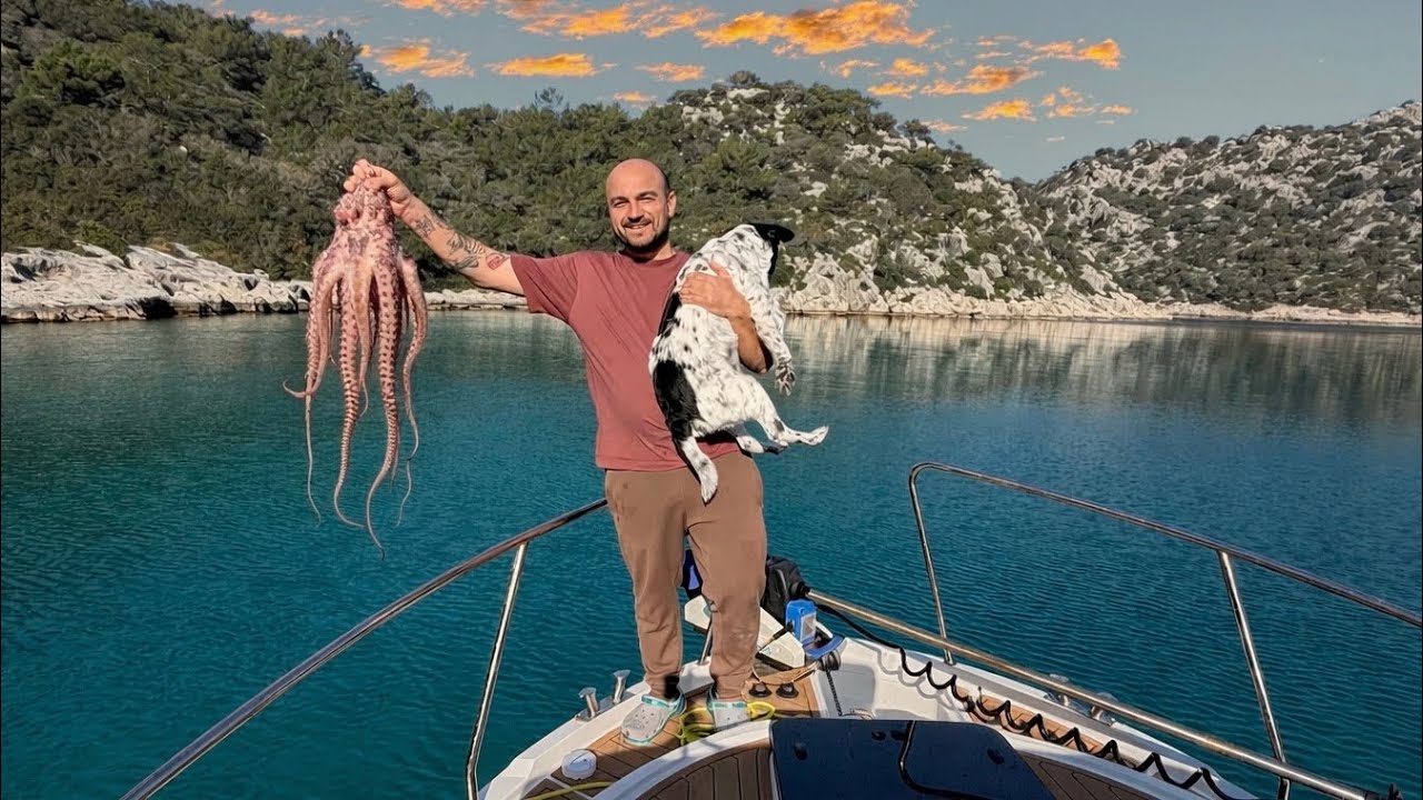 DENİZDE TEK BAŞINA - BALIK YOKSA AHTAPOT VAR