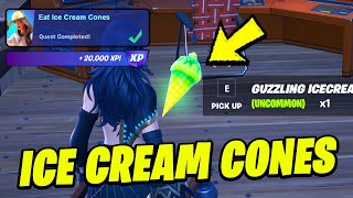 How to EASILY Eat Ice Cream Cones - Fortnite Summer Escape Quest