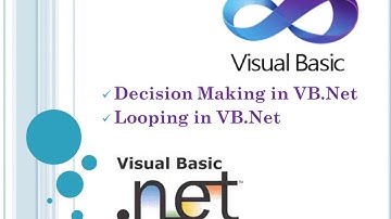 Dicision making and Looping, VB.Net programming