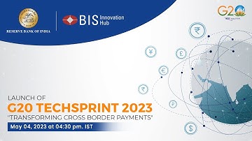 Launch of G20 TechSprint 2023