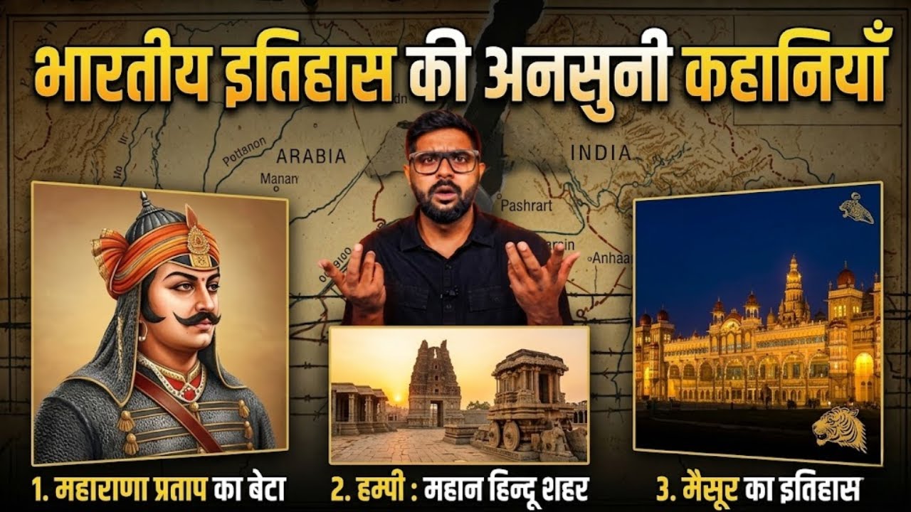 इतिहास की अनसुनी कहानियाँ | महाराणा प्रताप के पुत्र | हम्पी : महान हिन्दू शहर | मैसूर का इतिहास