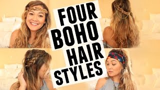 4 BOHO HAIRSTYLES | JaaackJack