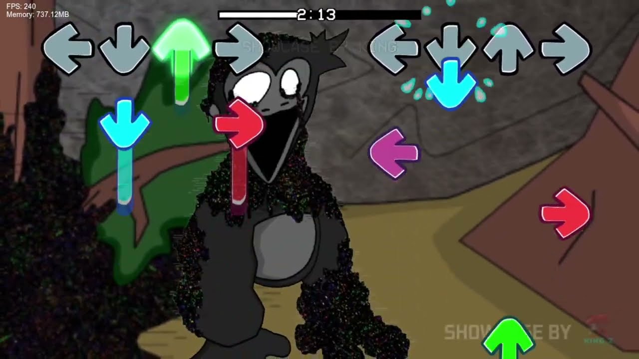 FNF VS Virtual Tragedy: Gorilla Mod Performance |Technical Showcase |Digital Distortion Study (Demo)