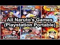 ALL NARUTO GAMES for PSP / Plastation Portable (2007-2011)