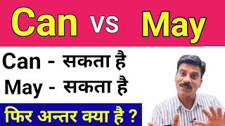 Can VS May | modals in English grammar | Can and may uses