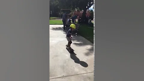 Zack skateboarding at Ques 5th birthday