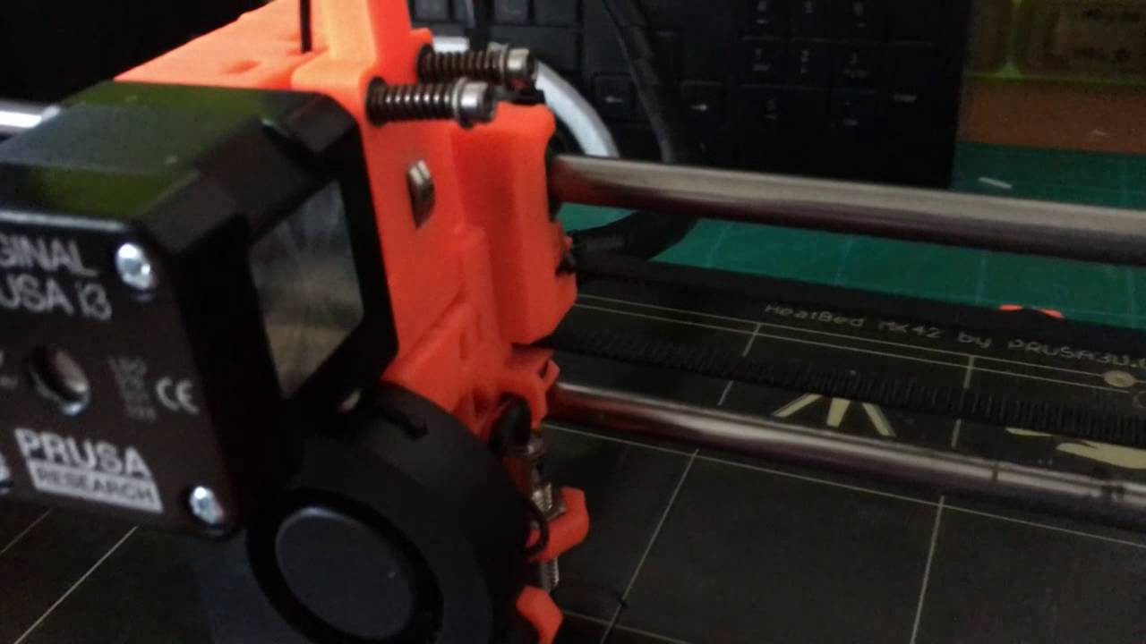 Prusa MK2 problem - YouTube